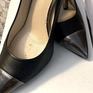 Ann Klein black with silver heels